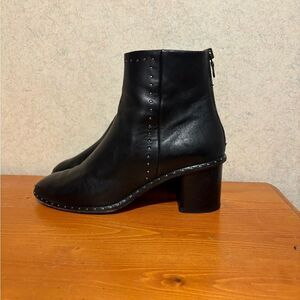 Rag & Bone Willow Stud Leather Bootie Ankle Boot Black leather EU 37 US 7